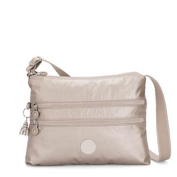 Bolsos Cruzados Kipling Alvar Metallic Plateados | MX 1067VR